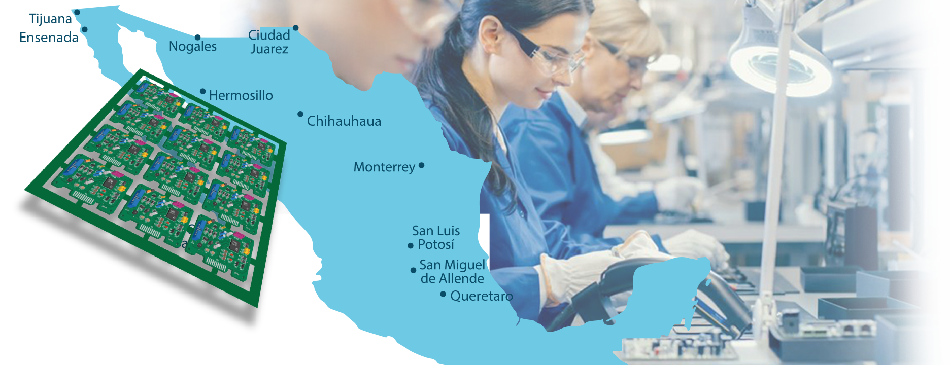 Mexico Manufacturing map PCB I