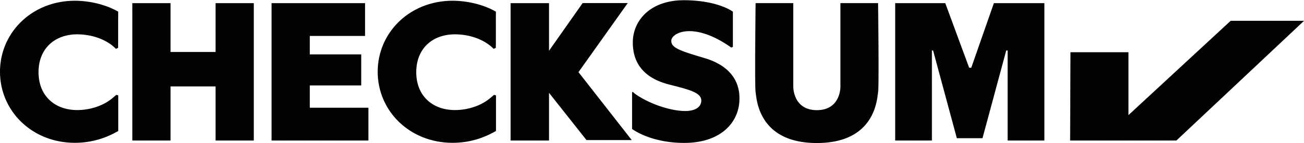 Checksum Logo + Checkmark Vector Solid transp